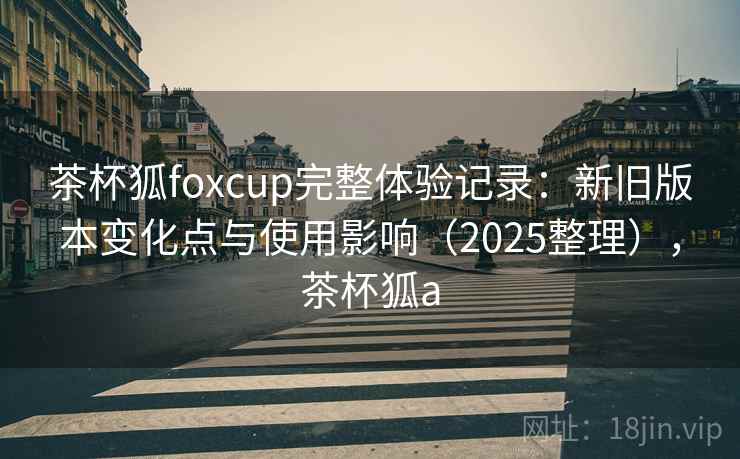 茶杯狐foxcup完整体验记录：新旧版本变化点与使用影响（2025整理），茶杯狐a