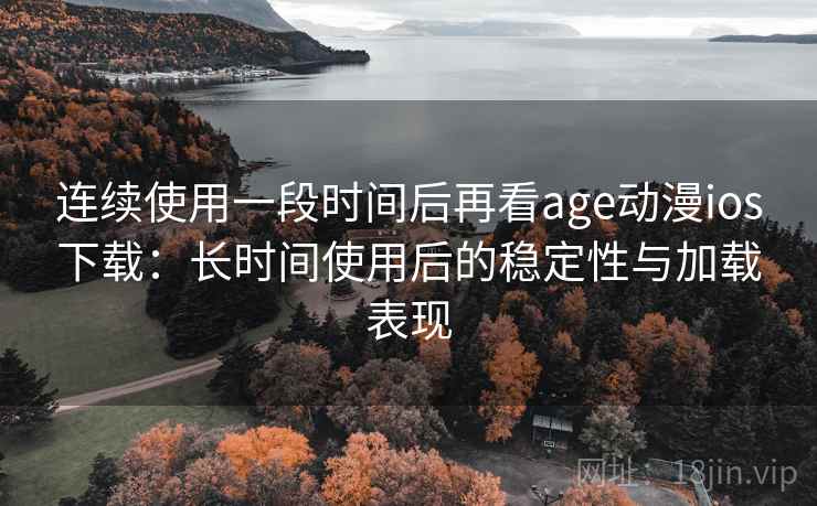 连续使用一段时间后再看age动漫ios下载：长时间使用后的稳定性与加载表现