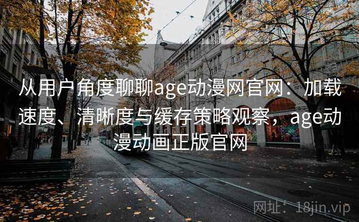 从用户角度聊聊age动漫网官网：加载速度、清晰度与缓存策略观察，age动漫动画正版官网