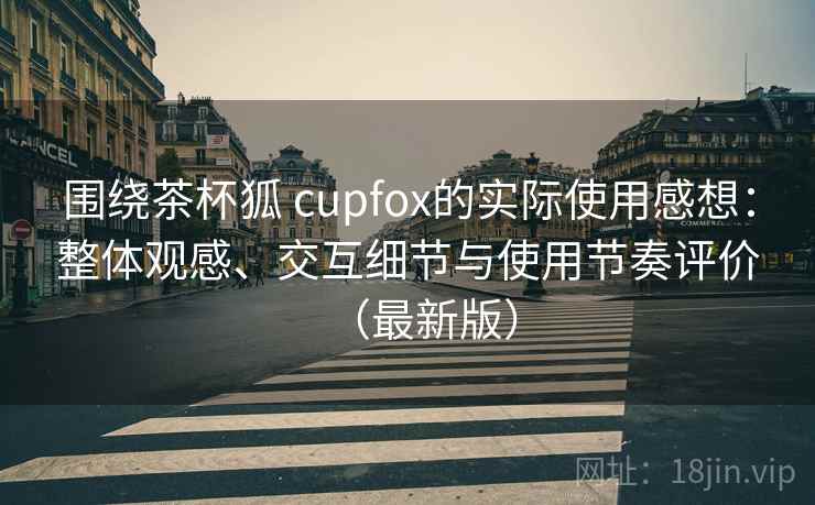 围绕茶杯狐 cupfox的实际使用感想：整体观感、交互细节与使用节奏评价（最新版）